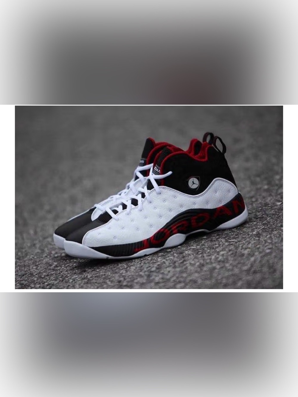 Nike Air Jordan Jumpman Team 2 Men's Black White Red Retro Basketball Sneakers
